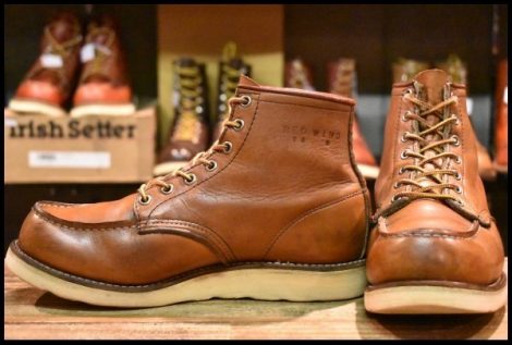 【7.5E 良品 旧犬タグ 89年11月刻印】レッドウィング 875 アイリッシュセッター 赤茶 オロラセット ビンテージ ブーツ redwing HOPESMORE