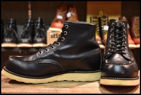 【8.5EE 良品 羽タグ 00年】レッドウィング 8130 アイリッシュセッター 黒 ブラッククローム モックトゥ 8179 ブーツ redwing HOPESMORE