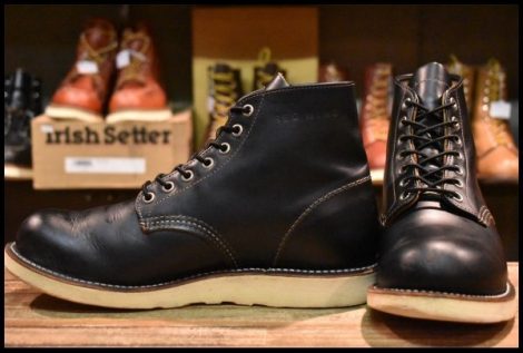 【8D 良品 16年】レッドウィング 9870 アイリッシュセッター ブラック クローンダイク 黒 編み上げ ブーツ redwing HOPESMORE