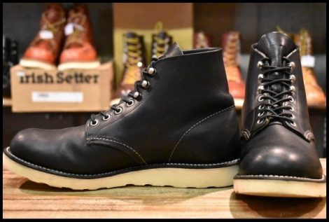 【9D 良品 12年】レッドウィング 9070 アイリッシュセッター 黒 ブラック ハーネス プレーントゥ 8165 ブーツ redwing HOPESMORE
