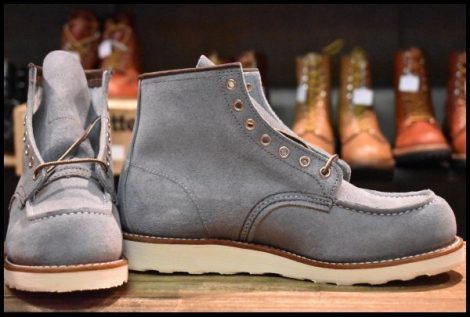 【8D 箱付 未使用 24年】レッドウィング 8800 アイリッシュセッター ダスティブルー ラフアウト ブルー ブーツ redwing HOPESMORE