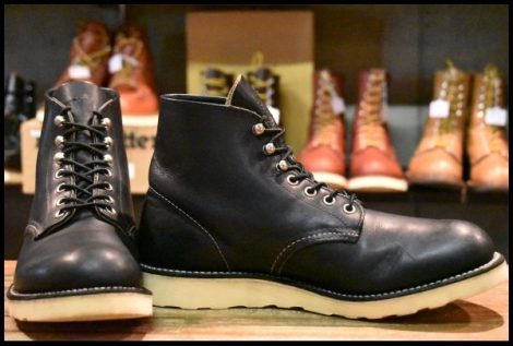 【9D 良品 12年】レッドウィング 9070 アイリッシュセッター 黒 ブラック ハーネス プレーントゥ 8165 ブーツ redwing HOPESMORE