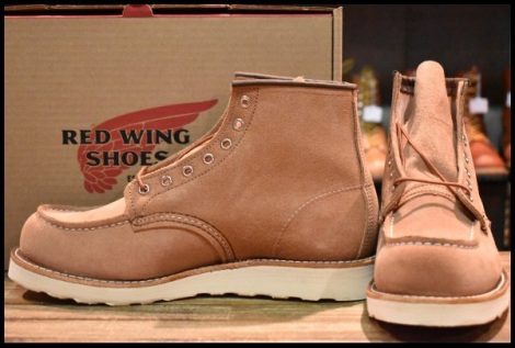 【9.5D 箱付 未使用 23年】レッドウィング 8208 アイリッシュセッター ダスティローズ ラフアウト ピンク ブーツ redwing HOPESMORE