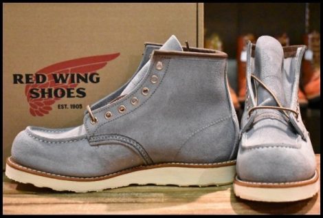【8D 箱付 未使用 24年】レッドウィング 8800 アイリッシュセッター ダスティブルー ラフアウト ブルー ブーツ redwing HOPESMORE