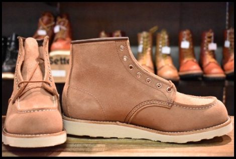 【10D 箱付 未使用 23年】レッドウィング 8208 アイリッシュセッター ダスティローズ ラフアウト ピンク ブーツ redwing HOPESMORE