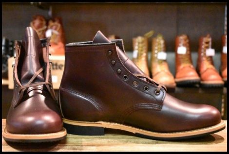 【10D 箱付 未使用 24年】レッドウィング 9419 ベックマン ブラックチェリー エクスカリバー プレーントゥ ブーツ redwing HOPESMORE