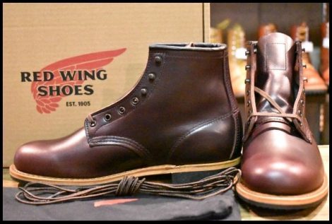 【7D 箱付 未使用 24年】レッドウィング 9419 ベックマン ブラックチェリー エクスカリバー プレーントゥ ブーツ redwing HOPESMORE
