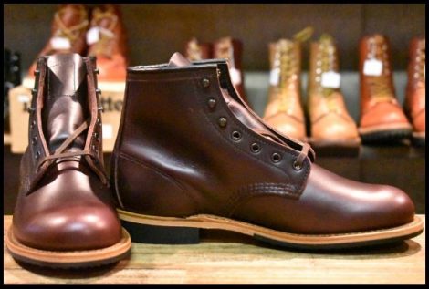 【7D 箱付 未使用 24年】レッドウィング 9419 ベックマン ブラックチェリー エクスカリバー プレーントゥ ブーツ redwing HOPESMORE