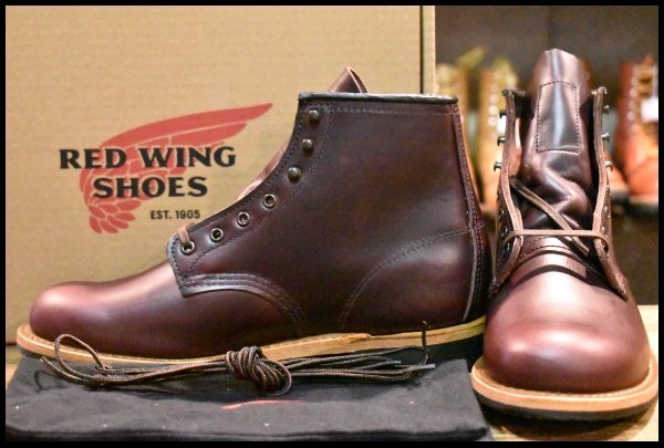Red Wing　　オリジナルカスタム 　ソール新品　ベックマン風　スウェード レッドウィング ベックマン風カスタムオールソール ハトメ