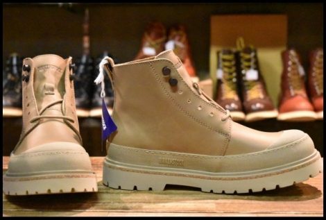 【41 箱付 未使用】ビルケンシュトック 1025193 PRESCOTT LACE UP TAUPE ブーツ HOPESMORE