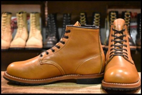 【8D 美品 13年】レッドウィング 9013 ベックマン チェスナット フェザーストーン プレーントゥ ブーツ 9413 redwing HOPESMORE