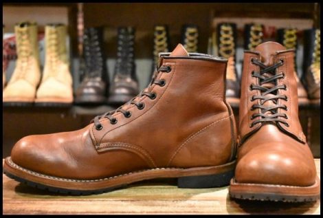 【8.5D 良品 11年】レッドウィング 9016 ベックマン 茶 シガー フェザーストーン 編み上げ レースアップ ブーツ redwing HOPESMORE