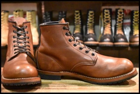 【8.5D 良品 11年】レッドウィング 9016 ベックマン 茶 シガー フェザーストーン 編み上げ レースアップ ブーツ redwing HOPESMORE