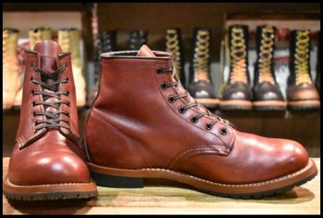【8.5D 良品 10年】レッドウィング 9011 ベックマン ブラックチェリー フェザーストーン プレーントゥ 9411 ブーツ redwing HOPESMORE