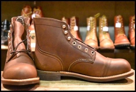 【7D 箱付 未使用 22年】レッドウィング 8111 アイアンレンジャー アンバー ハーネス キャップトゥ ブラウン ブーツ redwing HOPESMORE