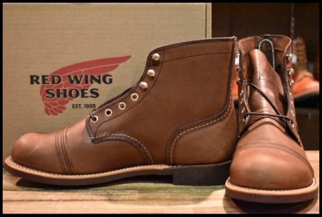 【8D 箱付 未使用 23年】レッドウィング 8111 アイアンレンジャー アンバー ハーネス キャップトゥ ブラウン ブーツ redwing HOPESMORE