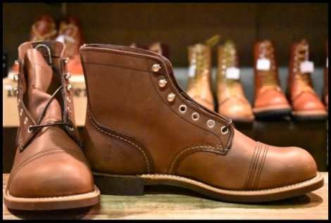 【8D 箱付 未使用 23年】レッドウィング 8111 アイアンレンジャー アンバー ハーネス キャップトゥ ブラウン ブーツ redwing HOPESMORE