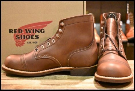 【7.5D 箱付 未使用 23年】レッドウィング 8111 アイアンレンジャー アンバー ハーネス キャップトゥ ブラウン ブーツ redwing HOPESMORE