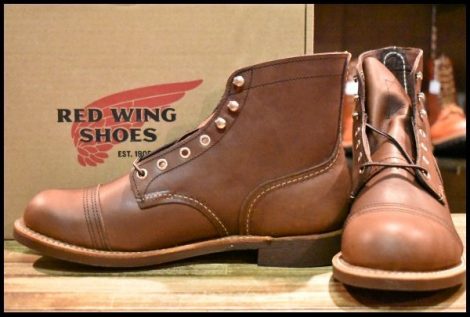 【8.5D 箱付 未使用 22年】レッドウィング 8111 アイアンレンジャー アンバー ハーネス キャップトゥ ブラウン ブーツ redwing HOPESMORE