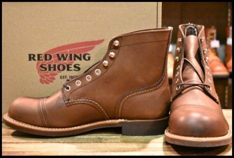【7D 箱付 未使用 22年】レッドウィング 8111 アイアンレンジャー アンバー ハーネス キャップトゥ ブラウン ブーツ redwing HOPESMORE
