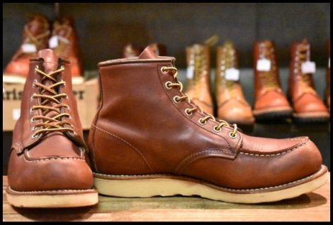 【9D 良品 12年】レッドウィング 9106 アイリッシュセッター 赤茶 レッドブラウン モックトゥ 編み上げ 8875 ブーツ redwing HOPESMORE