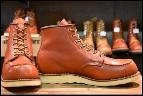 【9.5E 良品 11年】レッドウィング 8875 アイリッシュセッター 赤茶 オロラセット モックトゥ 編み上げ ブーツ redwing HOPESMORE