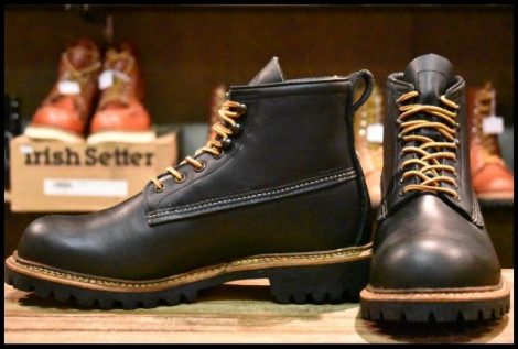 【8D 美品 13年】レッドウィング 2930 アイスカッター 黒 ブラック オッターテイル ライニング付 ビブラム 防寒 ブーツ redwing HOPESMORE