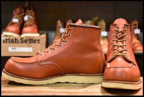 【9.5E 良品 11年】レッドウィング 8875 アイリッシュセッター 赤茶 オロラセット モックトゥ 編み上げ ブーツ redwing HOPESMORE