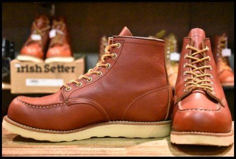 【8.5E 良品 15年】レッドウィング 8875 アイリッシュセッター 赤茶 オロラセット モックトゥ レースアップ ブーツ redwing HOPESMORE