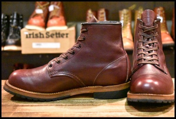 【8.5D 美品 18年】レッドウィング 9411 ベックマン ブラックチェリー フェザーストーン プレーントゥ ブーツ redwing HOPESMORE