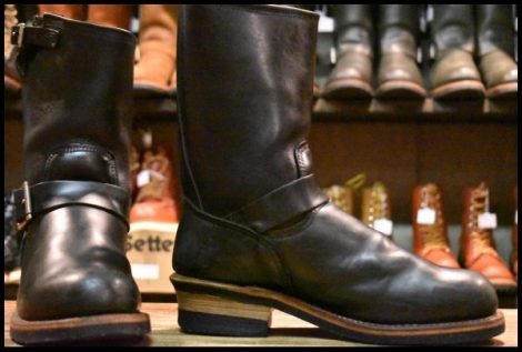 【7.5D 良品 06年】レッドウィング 2268 エンジニア 黒 ブラッククローム スチールトゥ ブーツ redwing HOPESMORE