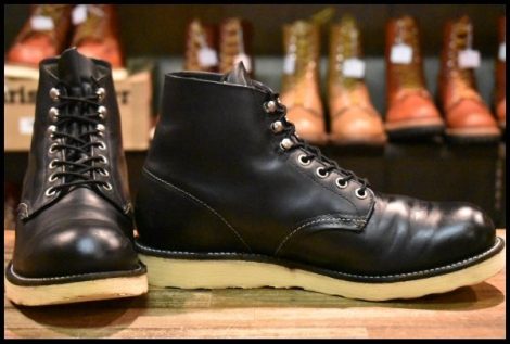 【8.5D 良品 06年】レッドウィング 8165 アイリッシュセッター 黒 ブラッククローム プレーントゥ 編み上げ ブーツ redwing HOPESMORE
