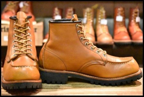 【7D 良品 08年】レッドウィング 8147 アイリッシュセッター オロイジナル ラグソール ビブラム モックトゥ ブーツ redwing HOPESMORE
