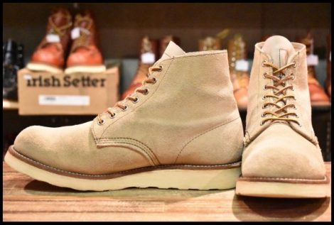 【9E 良品 08年】レッドウィング 8167 スエード アイリッシュセッター ホーソーンアビレーン プレーントゥ ブーツ redwing HOPESMORE