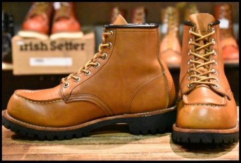【7D 良品 08年】レッドウィング 8147 アイリッシュセッター オロイジナル ラグソール ビブラム モックトゥ ブーツ redwing HOPESMORE