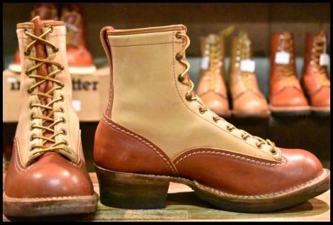 【8.5E 箱付 良品 06年】WESCO ウエスコ カスタムジョブマスターLTT レッドウッド ビブラム705シングル レースアップ ブーツ HOPESMORE