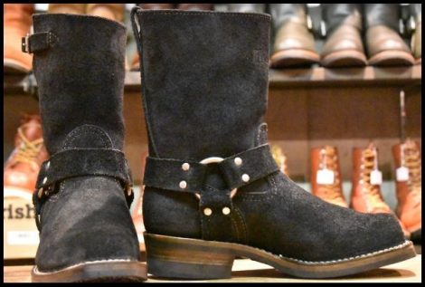 【7.5EE 箱付 美品 22年】ウエスコ カスタムボス ハーネスエンジニアリング ブラックラフアウト ビブラム430シングル ブーツ HOPESMORE