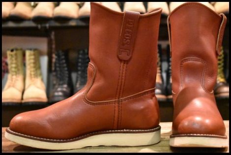 【7E 良品 19年】レッドウィング 8866 ペコス 赤茶 オロラセット クッションソール プルオン ブーツ redwing pecos HOPESMORE