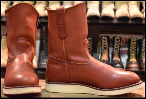 【7E 良品 19年】レッドウィング 8866 ペコス 赤茶 オロラセット クッションソール プルオン ブーツ redwing pecos HOPESMORE