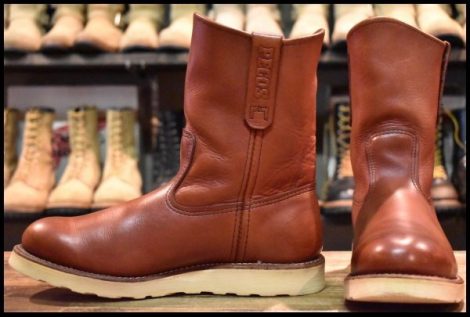 【7E 良品 08年】レッドウィング 8866 ペコス 赤茶 オロラセット プルオン クッションソール ブーツ redwing pecos HOPESMORE