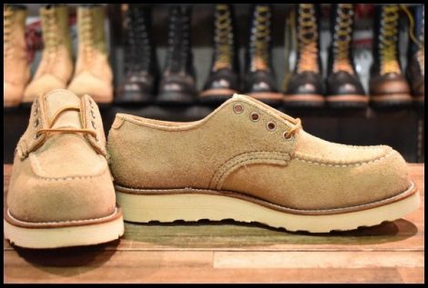 【8D DEAD 羽タグ 90’S】レッドウィング 8105 スエード オックスフォード タンラフアウト モックトゥ 短靴 ブーツ redwing HOPESMORE