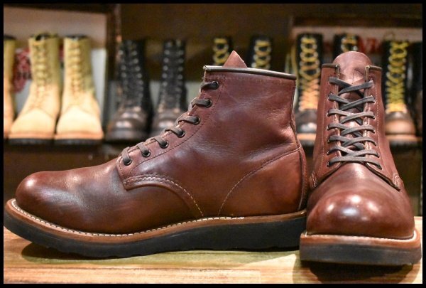 【9D 良品 13年 カスタム】レッドウィング 9011 ベックマン ブラックチェリー フェザーストーン プレーントゥ ブーツ redwing HOPESMORE