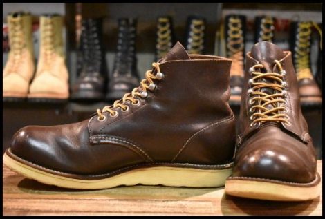 【7.5D 中古 犬タグ 98年】レッドウィング 8160 アイリッシュセッター ガラスレザー コレクテッドグレイン ブーツ redwing HOPESMORE