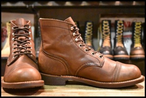 【7D 良品 20年】レッドウィング 8111 アイアンレンジャー 茶 アンバー ハーネス キャップトゥ ブラウン ブーツ redwing HOPESMORE