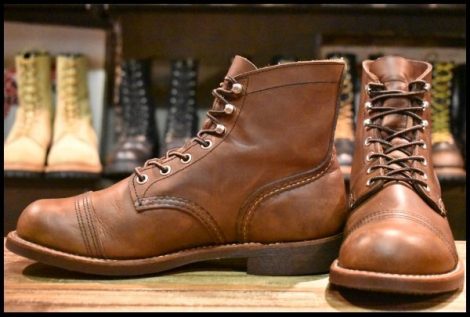 【7D 良品 20年】レッドウィング 8111 アイアンレンジャー 茶 アンバー ハーネス キャップトゥ ブラウン ブーツ redwing HOPESMORE