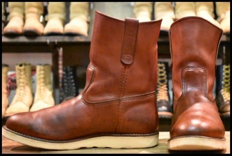 【11E 良品 11年】レッドウィング 8866 ペコス 赤茶 オロラセット プルオン クッションソール ブーツ redwing pecos HOPESMORE