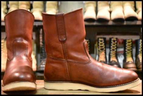 【11E 良品 11年】レッドウィング 8866 ペコス 赤茶 オロラセット プルオン クッションソール ブーツ redwing pecos HOPESMORE