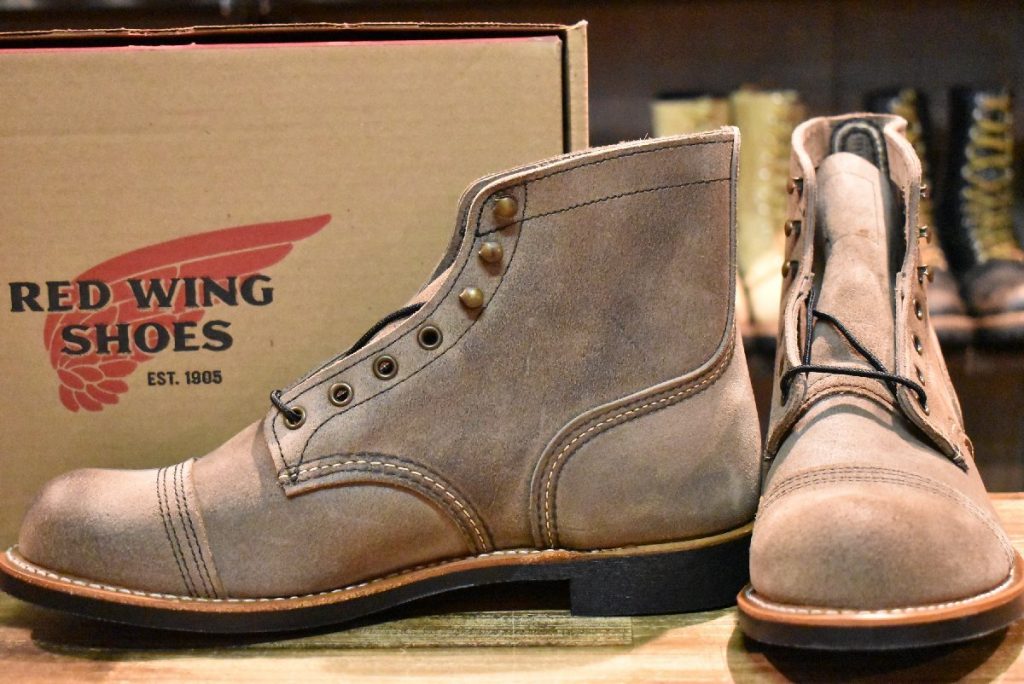 【9.5D 箱付 未使用 22年】レッドウィング 8087 アイアンレンジャー ミュールスキナーラフアウト 編み上げ ブーツ redwing HOPESMORE