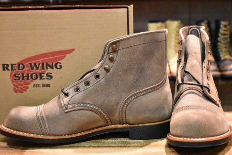 【9.5D 箱付 未使用 22年】レッドウィング 8087 アイアンレンジャー ミュールスキナーラフアウト 編み上げ ブーツ redwing HOPESMORE