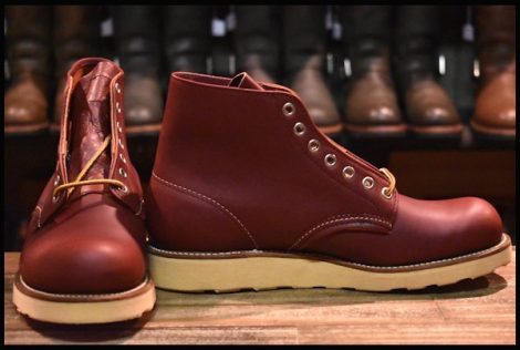 【7D 箱付 DEAD 犬タグ 99年】レッドウィング 8166 アイリッシュセッター 赤茶 オロラセット プレーントゥ ブーツ redwing HOPESMORE